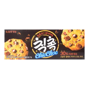 LOTTE Korea LOTTE Chocolate Cookie Biscuit 4.2oz - Crispy Korean Snack by LOTTE
