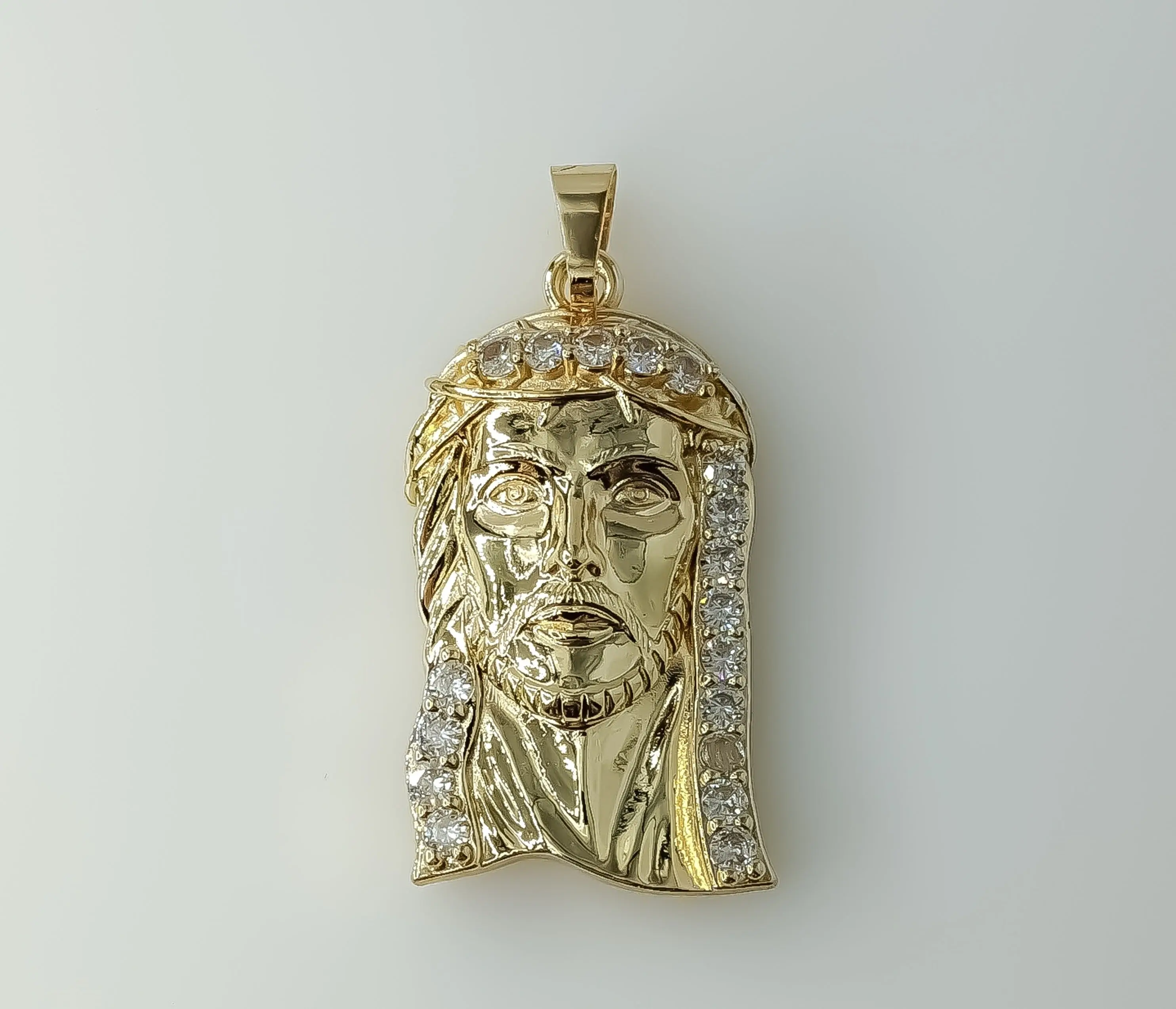 Plated Large Jesus Pendant