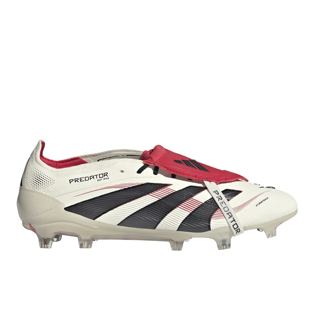 adidas Mens Predator Elite Fold-Over Tongue Firm Ground Soccer Cleats  - Off White