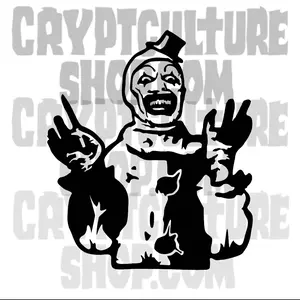 Art the Clown Terrifier Vinyl Decal Sticker Horror Crypt Culture