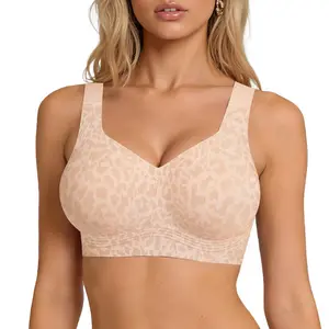 Classic T-Shirt Bra, Jelly Bras, Wireless Full Coverage for All Day Comfort push bra