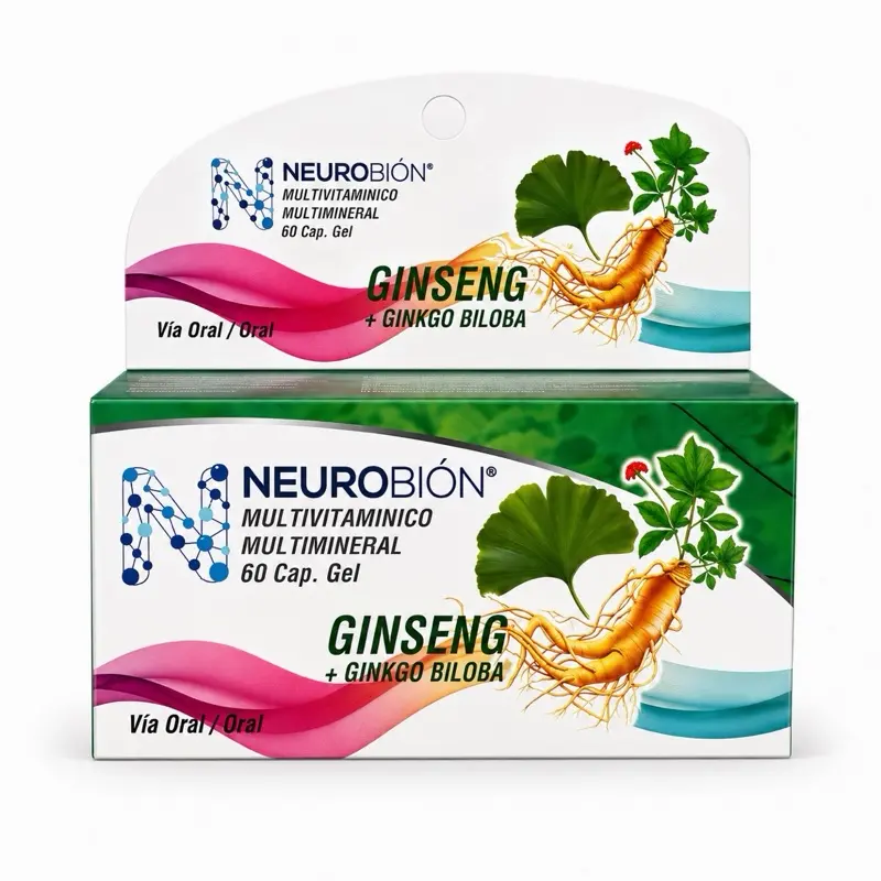 Neurobión Multivitamin Multimineral with Ginseng & Ginkgo Biloba Capsules – 60 Softgels