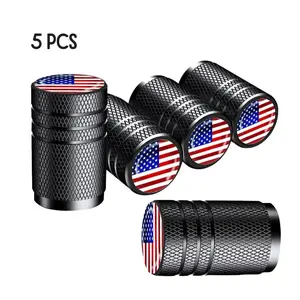 5Pcs Car Tire Valve Stem Decorative Cap, Corrosion Resistant Leak-proof Tire Valve Stem Cover, Universal Tire Valve Stem Cap for Car Truck Motorcycle Bike