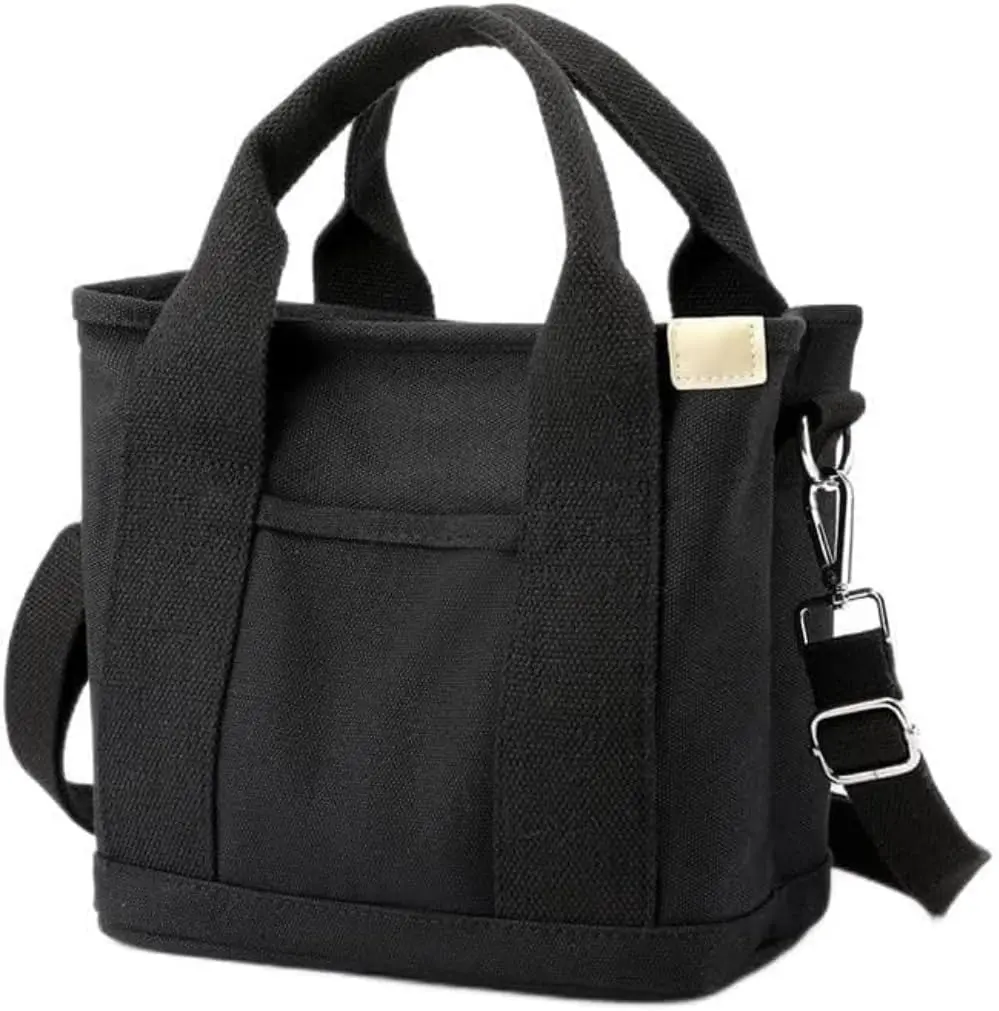 RIVERICH Small Tote Bag with Zipper, 2026 Canvas Multi-Pocket Crossbody Bag Shoulder Bag Satchel Hobo Bag Messenger Bag DealsForYouDays Casual Fabric Purse