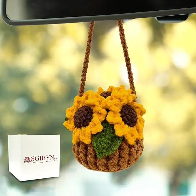 Car Ornament - Sunflower