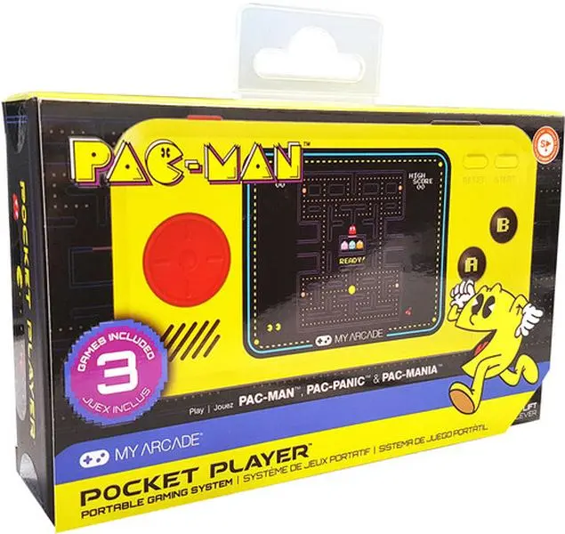 Pac-Man Pocket Player Portable Handheld Game System  [MICRO PORTABLE ARCADE GAME]