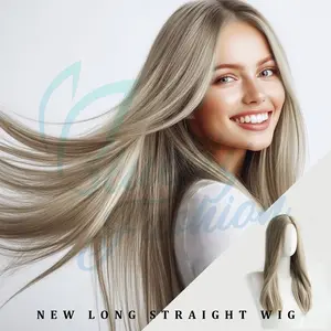22-Inch Long Wavy Pre-Cut Snowflake Front Lace Wig for Women Glue-Free Lightweight Synthetic Natural-Looking Easy-Apply Stylish for Daily Outings & Party Occasions