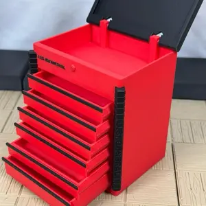 Mini US General Style Toolbox – 3D Printed Organizer with Opening Lid & Working Drawers