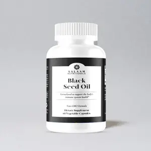 Salaam Nutritionals Halal Black Seed Oil Capsules Nigella Sativa 60 Count Daily Wellness Support Non GMO