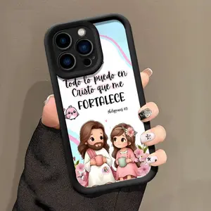 Bible Verse Aesthetic Christian Pattern Junk Phone Case for iPhone 17 Pro Max 16 E 15 14 Plus 13 12 11 Pro Max & Samsung S21S22 S23 S24 S25 S26 Ultra Plus, Soft Cover, Tuff Shockproof Protective Cover