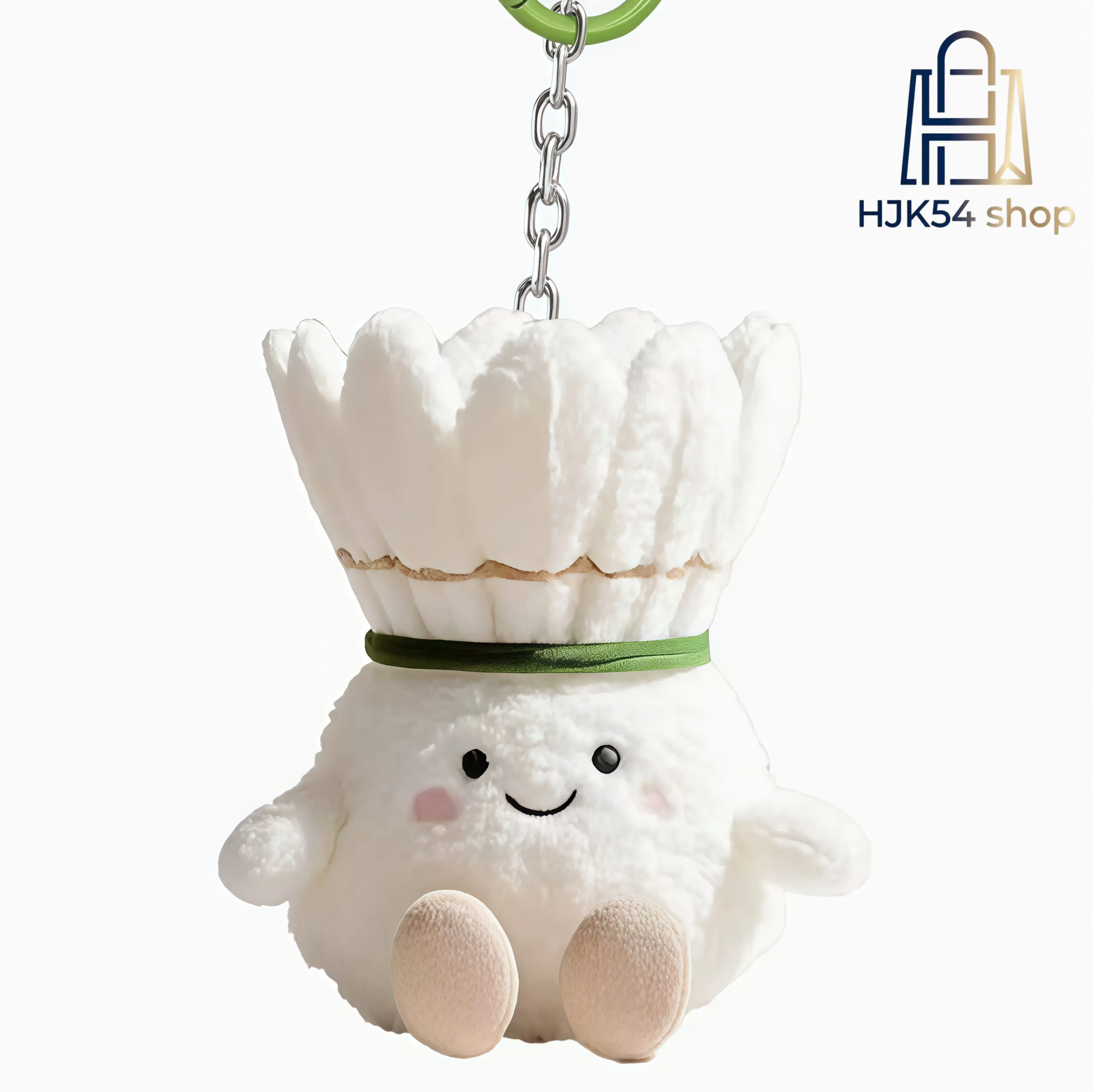 Kawaii Sports-Themed Soft Shuttlecock Mini Plush Keychain, Compact Stuffed Fabric Bag Charm for Badminton Fans