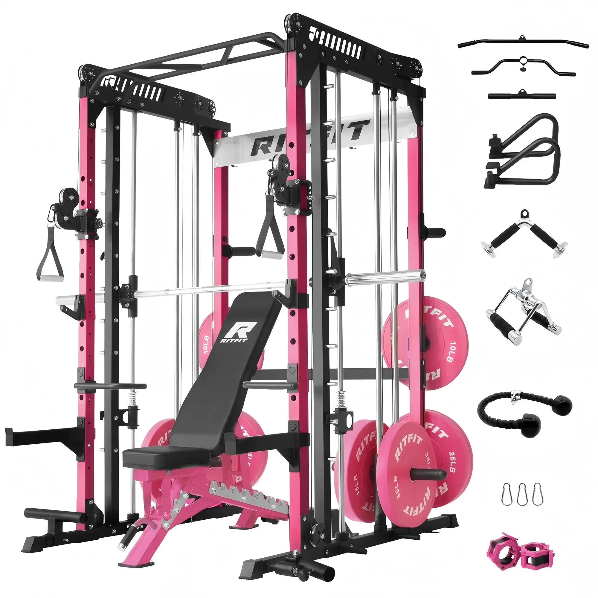 Pink Package(Bench and 260lb Plates included)