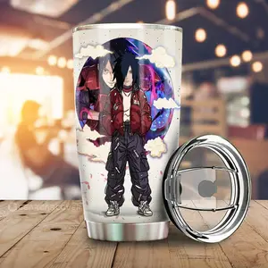[Anime Cups - Sale Up To 35%] Madara Uchiha Tumbler Cup, Naruto Anime Character Cup, Legendary Uchiha Design, Anime Car Accessory, Gift for Classic Anime Fans
