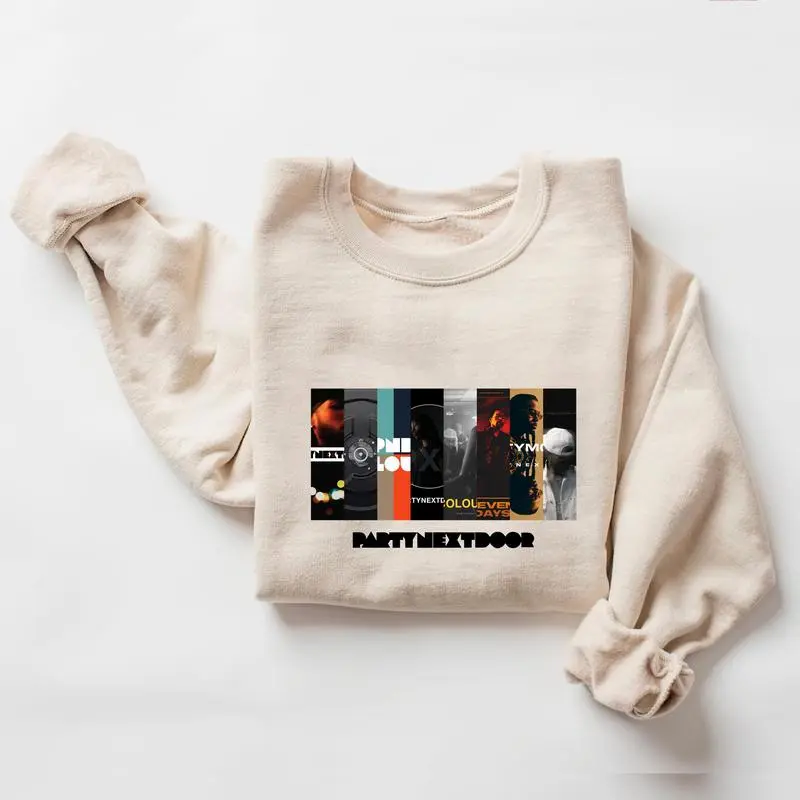 PartyNextDoor Albums T-Shirt, Rapper Vintage Sweatshirt Hoodie T-shirt Menswear Print
