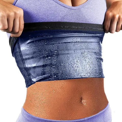 Women's High Waist Trainer - Compression Corset-Style Shapewear, Elastic-Fit Sweat Shaper Waist Cincher Belt Wrap for Workout (Suitable for Men Too)