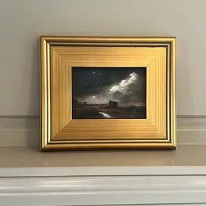 Starry Country Night - 5x7 - Gold Frame