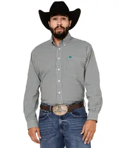 Cinch Men's Men'S Checkered Print Long Sleeve Button-Down Stretch Western - Mtw1105778