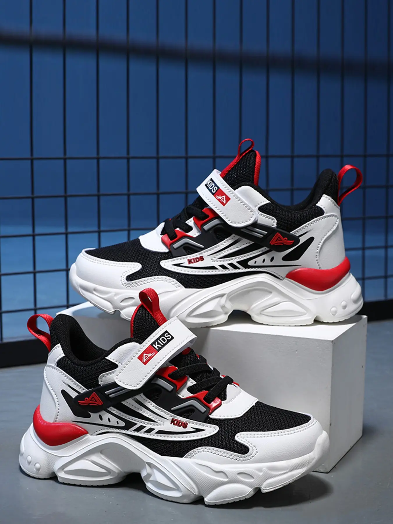 Spring & Fall Dad Shoes, Mesh Upper with Leather Lining, Soft Comfortable Wear-Resistant Sole, Adjustable Velcro, Fashion Casual Athletic Trainer Sneakers, Sporty Casual Shoes, Sports Shoes