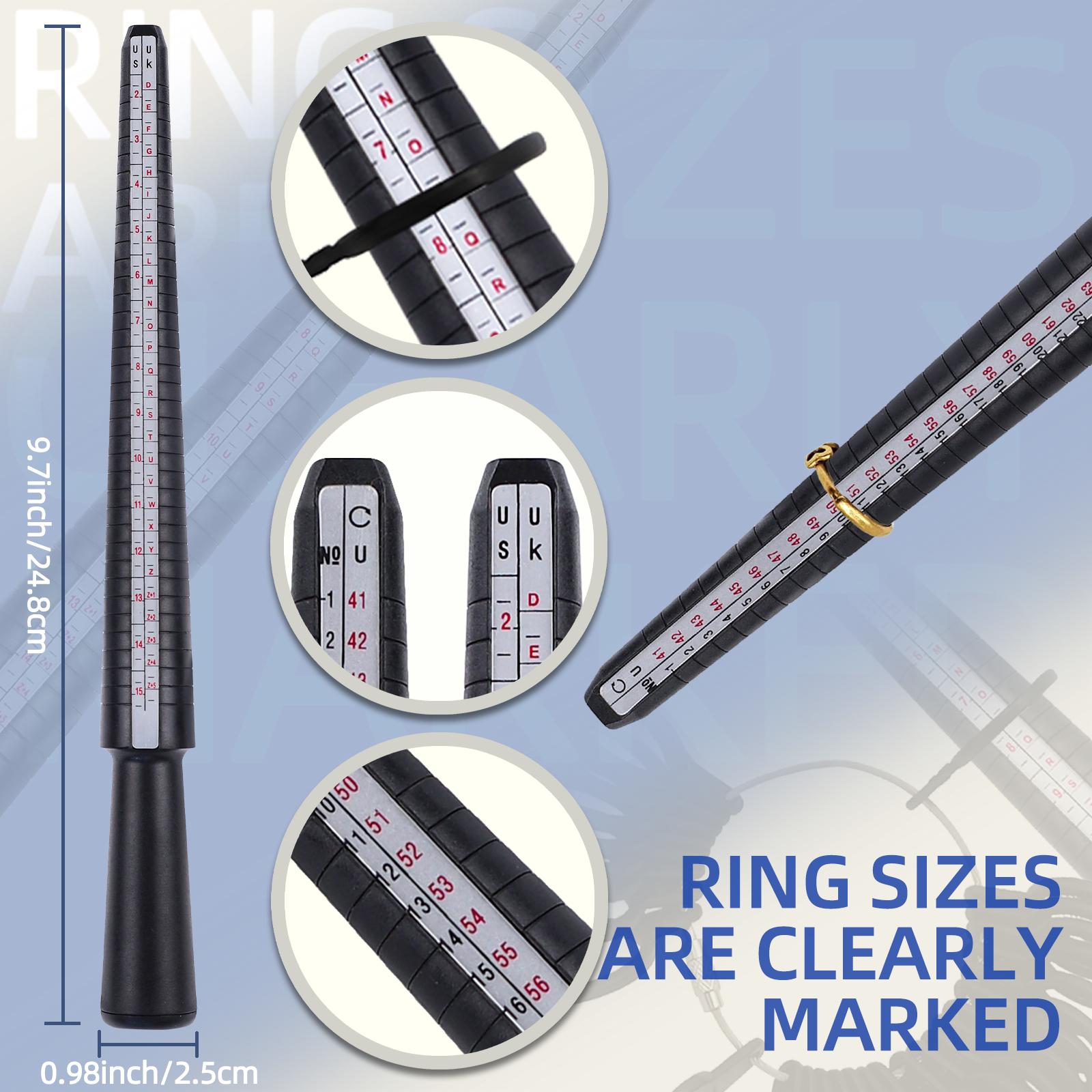 Ring Sizing Tool Kit - Complete Jewelry Making Set with Mandrel, Hammer, Ring Gauges & Polishing Tools