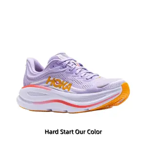 Cloud-Like All-Day Comfort Athletic Shoes Soft Lilac Knit Upper White Cloud Cushion Midsole Orange Logo & Pink Curve Accent Supportive Casual Workout & City Commute Unisex Sneakers