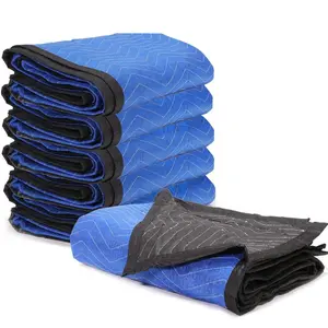 XtremepowerUS 6 Pack Moving Blankets 80" x 72" Pro Economy Shipping Versatile for Home Travel Outdoor Activities