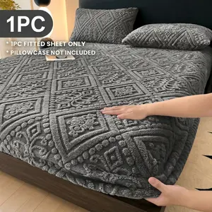 Thickened Warm Bed Cover 30 Cm Full Coverage, Milk Velvet Mattress Protector, Quick Heat, Soft Skin-Friendly, Multiple Colors, Rapid Heating