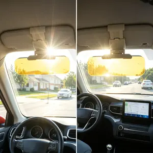 Goggles, sunglasses, anti-glare, anti-dizzling, anti-strong light, visor polarizado,car visor night vision goggles, provide day and night protection for car drivers.