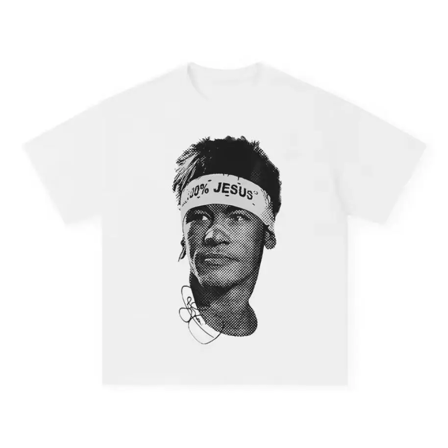 Youth + Adult Neymar American Soccer Star Print Cotton Short-sleeved T-shirt, Men Women Clothing Athleisure Print Fashion Oversize Casual Tee, Shirt for Adult and Youth