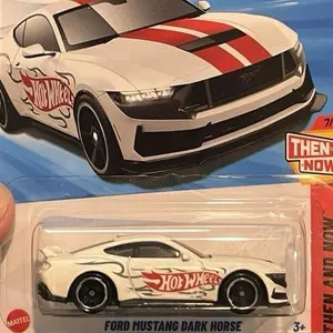 White Ford Mustang Dark Horse 1:64 scale Diecast car