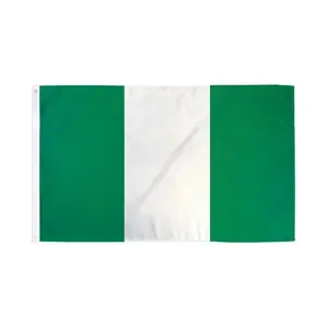 2x3ft Nigeria Flag Polyester Banner, Dye Sublimation Print, Bold Stripes, Home Party Decorations for Festive Backdrops & Home Supplies