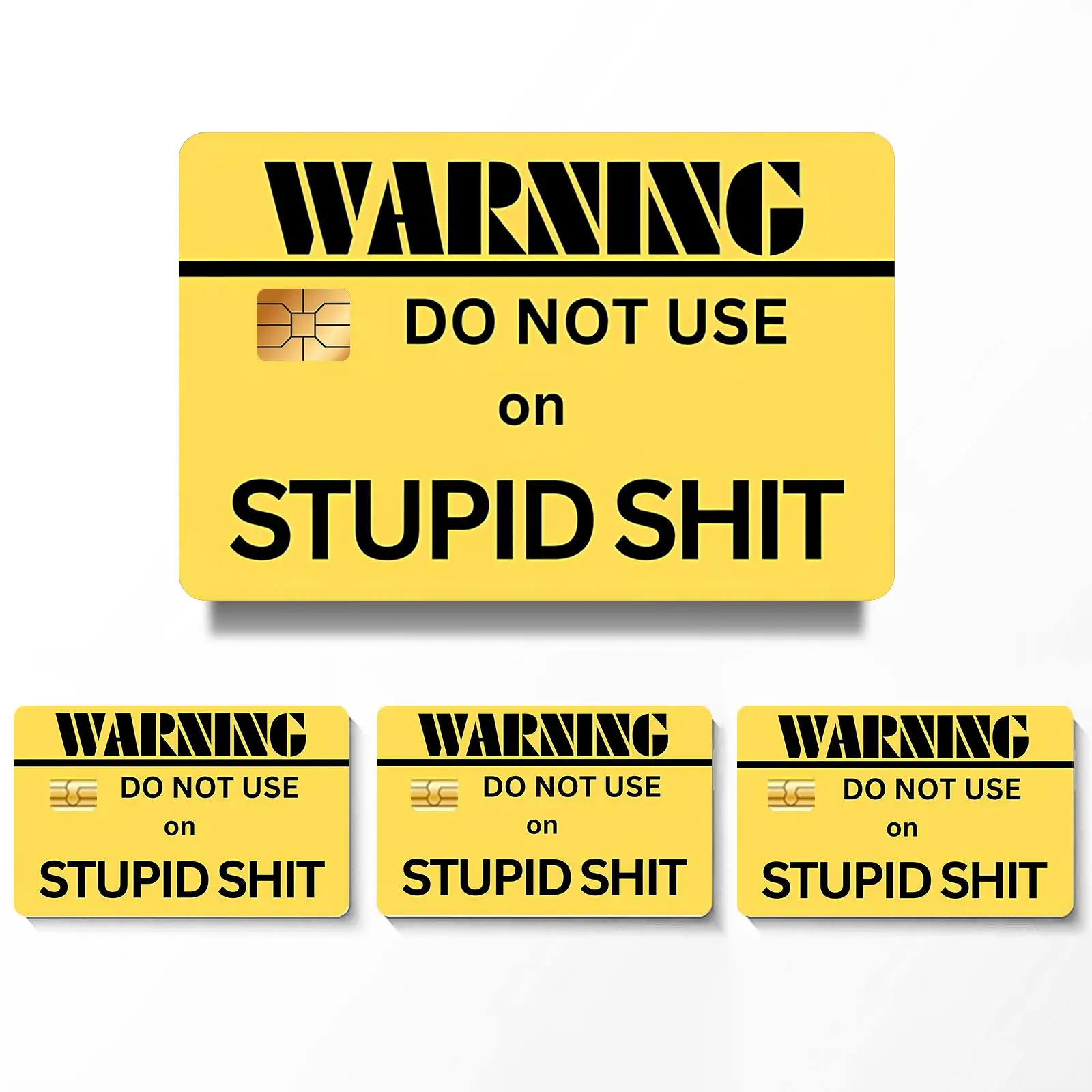 Credit Card Skin Sticker, 4 Counts/set Thin Waterproof Scratch Resistant Card Sticker, Personalized Bank Card Skin Protector