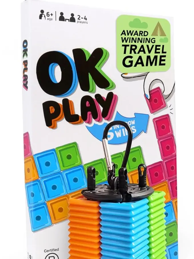 Ultimate Travel Tile Game Ok Play | Learn to Play in 10 Seconds | Waterproof & Indestructible | Perfect for Kids and Adults