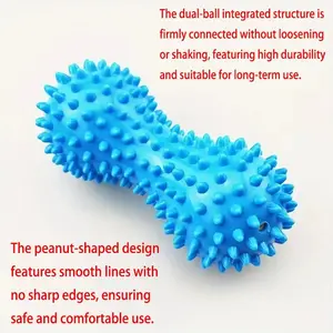 Thorn Yoga Peanut Ball Fascia Massage Tool, Fascia Reliever, Deep Acupoint Muscle Relaxer, Foot Sole Fascia Massager, Pain Relief Therapy Device, Foot Roller, Body Care