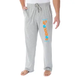 Nickelodeon Men's SpongeBob SquarePants Bubble Logo Loungewear Sleep Bottoms Pajama Pants
