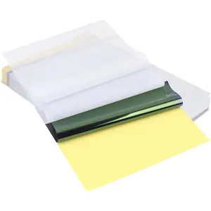 Tattoo Transfer Paper, 50 Sheets of Tattoo Stencil Paper, 8.25 X 11.75 inches A4 Size Stencil Paper - Commercial & Personal Use