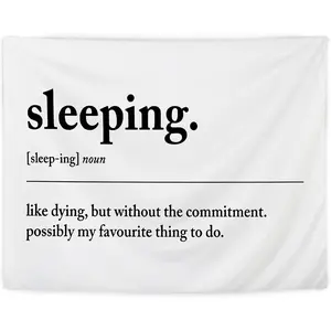 Tapestry for Bedroom Funny - Bedroom Decor, Sleeping Definition Tapestry Wall Hanging for Women Men Bedroom, Bedroom Wall Decor, Master Bedroom Decor, Guest Room Wall Decor, 50x60 Inches