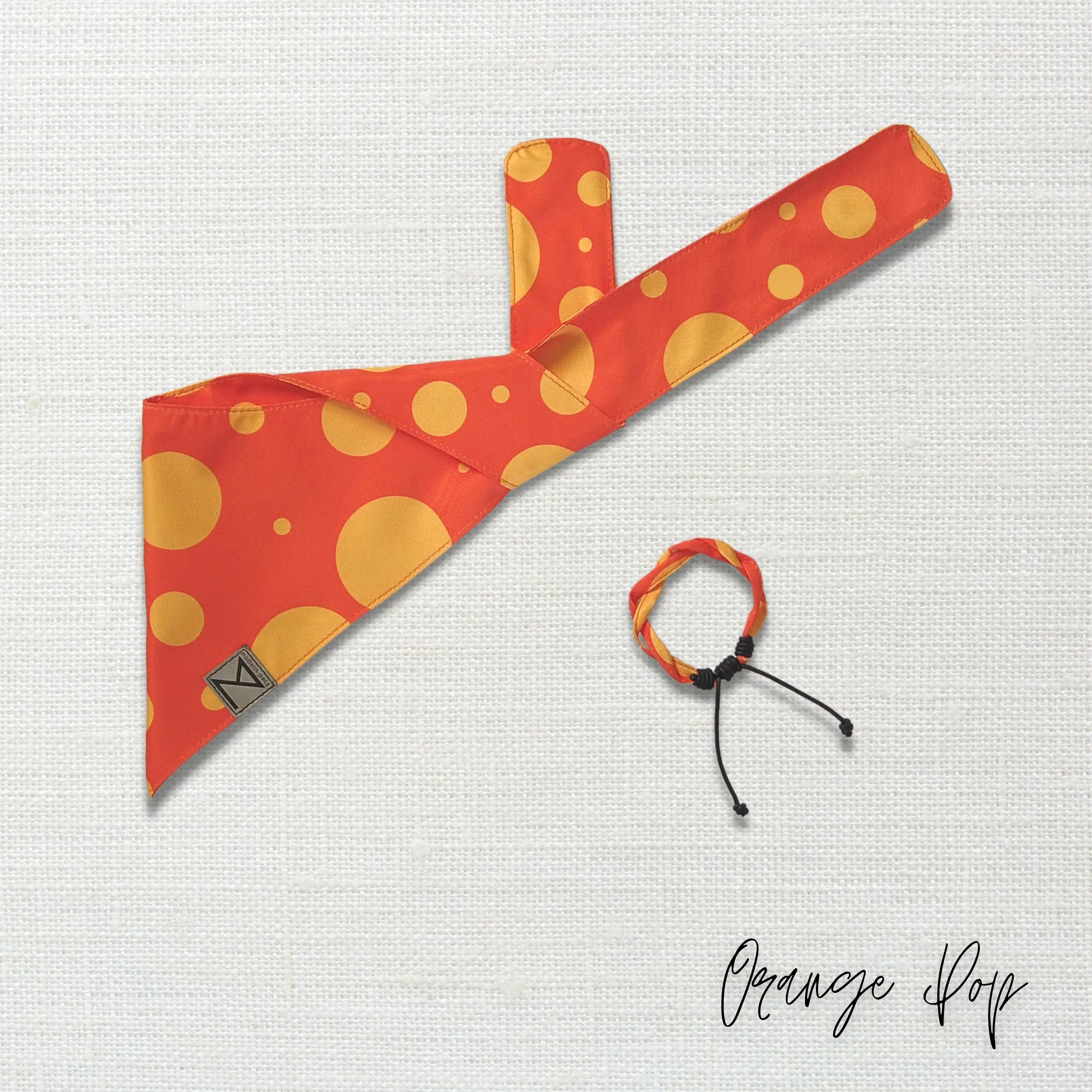 Premium Designer Dog Bandana with Matching Bracelet