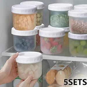 Reusable Lunch Bowls with Lids, 100/200/300ML, Microwave & Dishwasher Safe, Food Storage Containers, Breakfast Cups, Portable Plastic Jars