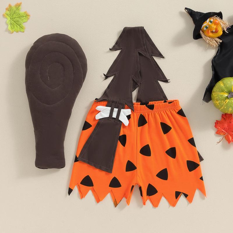 Halloween Toddlers Costume - Pebbles Outfit For Baby Girls - Caveman Bam Bam Costume for Baby Boys