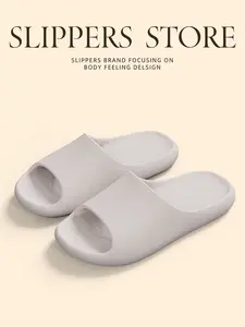 Women's Summer Indoor Home Slippers, Plain Color Comfortable Lightweight Durable Fashion High-End Feel, Casual All Seasons Eva Shoes, Sliders Shoes