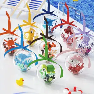 Fun Ocean Ball Small Particles Building Block Toy, Marine Animal Model, 3D Educational Toy, DIY Creative Assembly Home Decor Gift