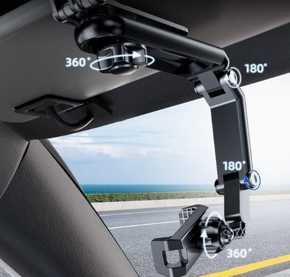 2026 Good Quality New 1080° Multi-function Sun Visor Universal 360 Degree Rotating Phone Holder Suitable for Any Scene Car Holder -Rotatable and Retractable
