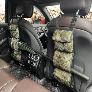 Seat Back Gun Rack, Camo Front Seat Gun Organizer Holder for Hunting Rifles and Shotguns