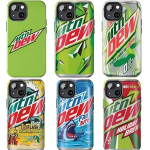 Mountain Dew Can iPhone Cases, Soft Drink Cover, Compatible with iPhone X, 11, 12, 13, 14, 15, 16, 17 & more