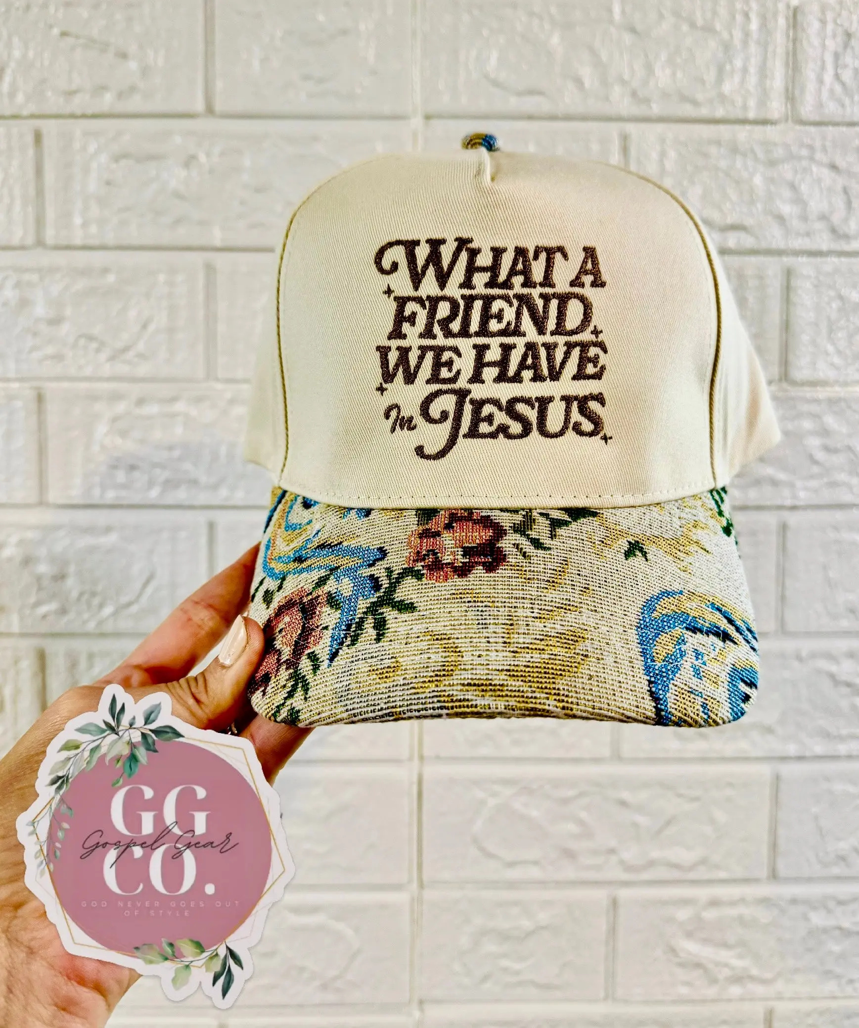 What A Friend We Have In Jesus Embroidered Hat