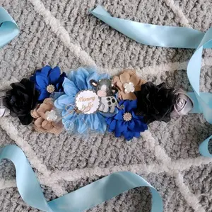 Baby Shower Baby Cow Maternity Sash