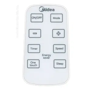 Midea RG15B1/E PN: 17317000A53590 Window Air Conditioner Remote Control