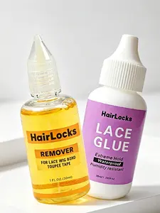2-Piece Wig Glue Kit, 38ML Glue + 30ML Remover, Waterproof Strong Adhesive, Gentle Removal, Non-Irritating, All Seasons