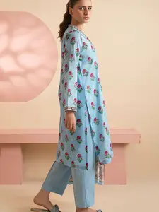 Kurta Dupatta Trouser lawn