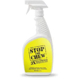 EBPP Stop The Chew 3X Strength Anti Chew Spray for Dogs - No Chew Spray for Puppies - Alcohol Free Dog Deterrent Spray - Bitter Spray for Dogs to Stop Chewing - Powerful No Chew Spray for Dogs